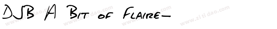 DJB A Bit of Flaire字体转换